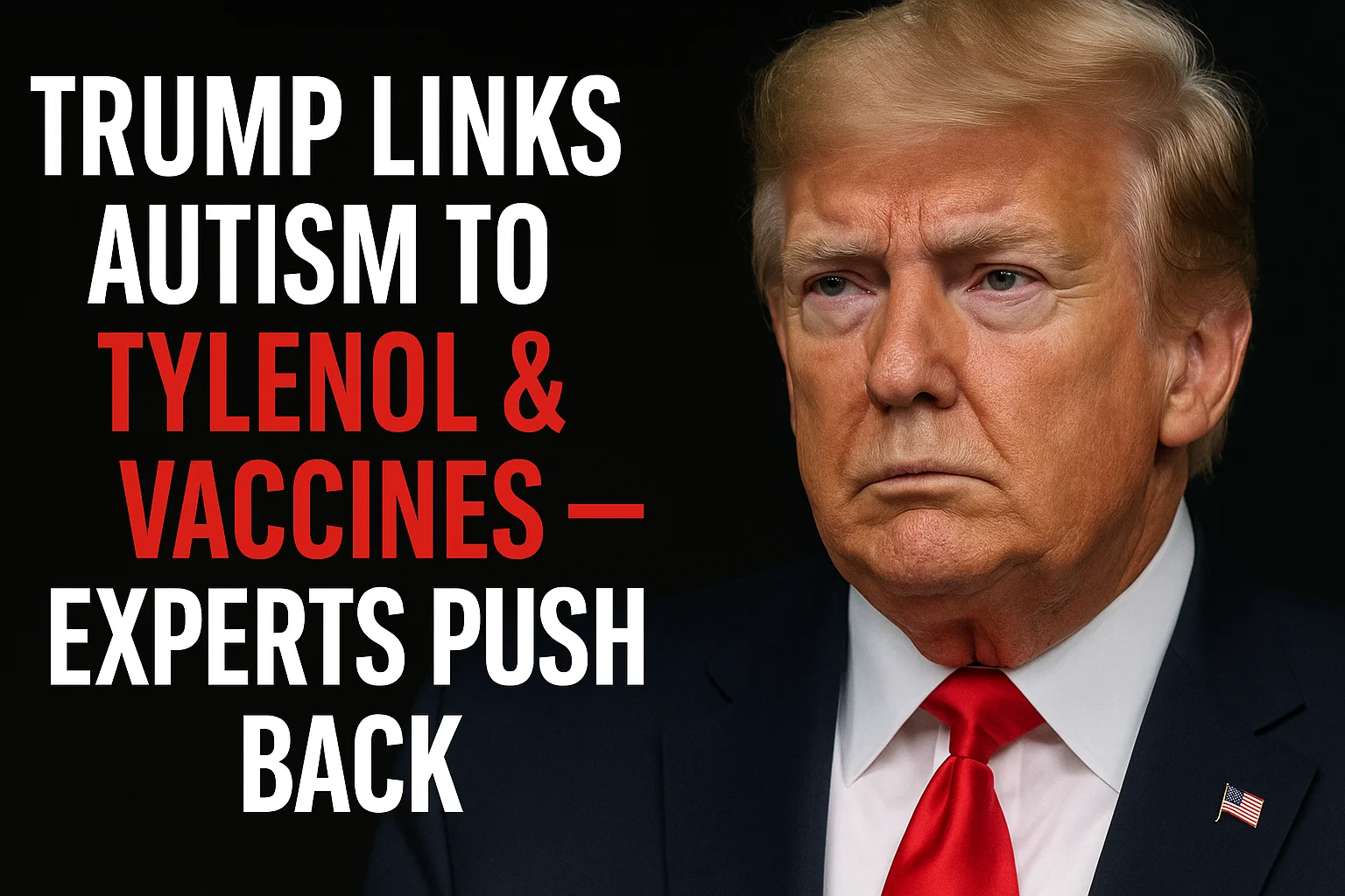 Trump Links Tylenol & Vaccines to Autism — Experts Push Back